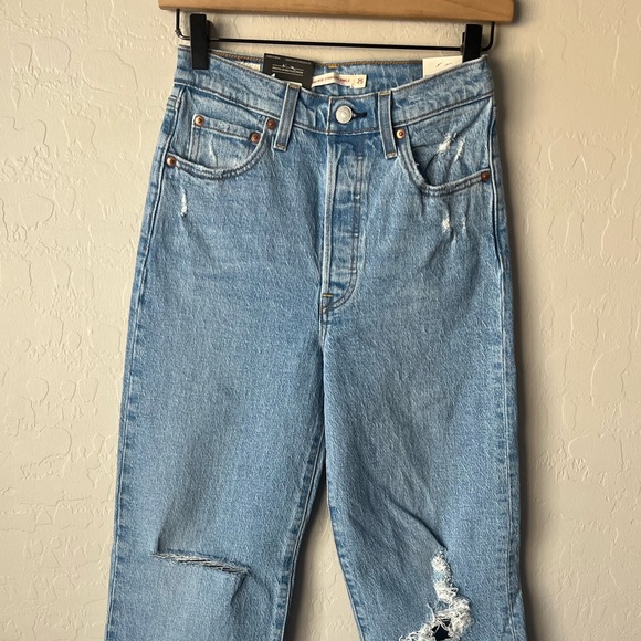 Levi’s Ribcage Straight ankle jeans NWT 25 - Picture 10 of 16